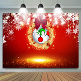 Gold Funkeln Und Weiß Schneeflocke Weihnachten Hintergrund